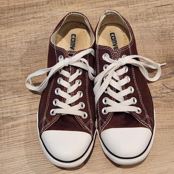 Converse Shoes, Women's 7, Men's 5, Brown, Low Top, All-Stars, Sneakers - Picture 4 of 9